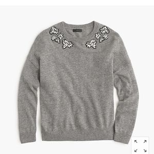 J.CREW Opal Embellished Sweater